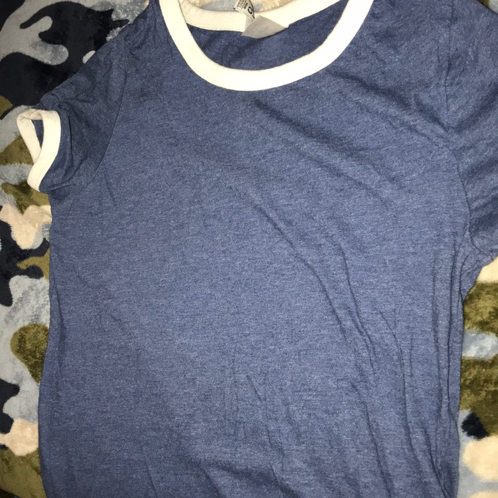 Blue and white shirt